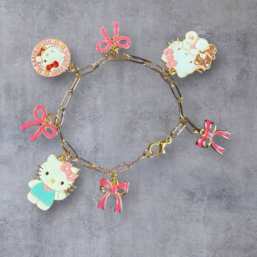 Adorable Hello Kitty Charm Bracelet